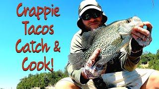 The Crappies were On Fire! First Ever Catch and Cook~Crappie Tacos! #livescopecrappies #fishtacos