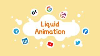 Free Green Screen 10 Social Media Icons | Liquid Animation