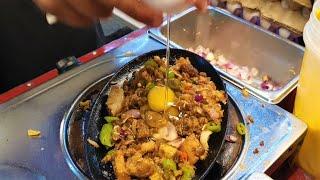 FILIPINO STREET FOOD | Must Try PORK SISIG | SIZZLING Manila Street Food