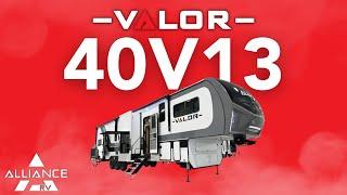 Valor 40V13 Fifth Wheel Toy Hauler - Stay comfy while boondocking, All Under 45 Feet & 15,000lbs!