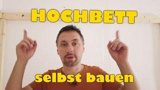 Hochbett selbst bauen · Hochebene für Kinderzimmer bauen · 