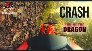 My Honda CBR650F Crash at The Tail of The Dragon | Motorcycle Crash | RidingInDNA