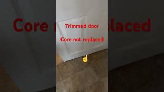 Substandard door install. #homeinspection #doors