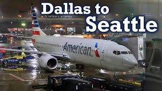 Full Flight: American Airlines B737-800 Dallas to Seattle (DFW-SEA)