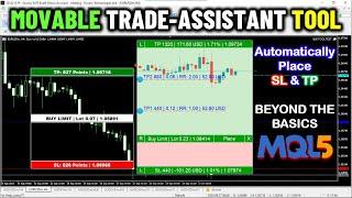 Forex Trading COURSE. How To Create SEXY Trade ASSISTANT TOOL Panel FREE In MQL5 - PART 255 #forex