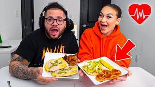 MindOfRez Eats HEALTHY FOOD for ONCE with his Girlfriend!