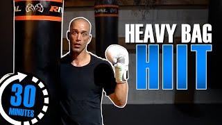 Easiest 30 Minute HIIT Heavy Bag Workout | Level Up and Fitness