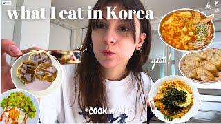 what I eat in a week *KOREAN FOOD*  I cooking at home, viral cafes, dinners w/my host family..