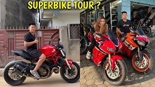 SUPERBIKE MA LONG TOUR KUN THAU ? / DUCATI MONSTER 821 / CBR 600RR / ​⁠@rajkumarthapamagar32