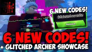 [6 OP CODES 90 RR!] Getting New ARCHER GLITCHED in Anime Last Stand!