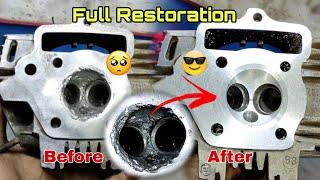 How to Repair Destroyed Cylinder Head (Complete Restoration Process and Seats/Guides Fitting)