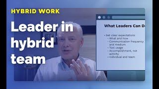 How to manage a hybrid team: The leader's role | Kevin Eikenberry + Prezi