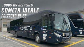 POLTRONA DE G8   Viação Cometa com Marcopolo Ideale Mercedes Benz OF-1721L Euro 6.  FRETAMENTO