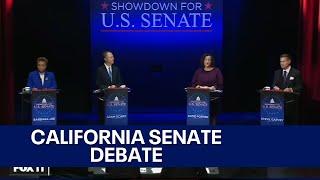 Candidates make their case in debate to succeed Sen. Feinstein