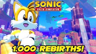 I Reached 1,000 Rebirths in Sonic Speed Simulator!