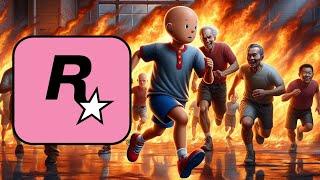Classic Caillou Blows Up Rockstar Games Headquarters/ Arrested/ Grounded S4 EP44 Part 1