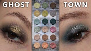 Nomad Cosmetics Ghost Town Palette Swatches and 2 Looks