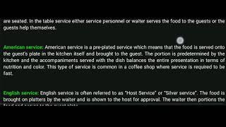 FOOD & BEVERAGE DEPARTMENT MOST IMPORTANT USED TERMS || DETAILED VIDEO ||