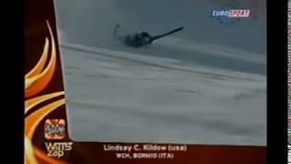 Alpine Skiing - 2005 - Women's Downhill Training - Kildow crash in Santa Caterina