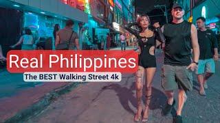 The Woment of Walking Street, Angeles City Philippines, Real Scenes 4k vlog