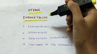 Pathology of Uterine endometrium | Handwritten notes