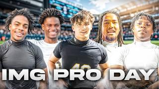 IMG Academy's INSANE Football Pro-Day (6'8" 300 LB Lineman Runs 40)  