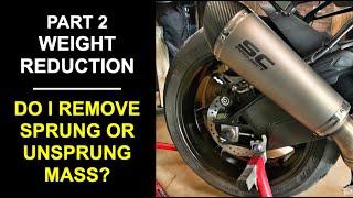 Part 2 - Reducing Unsprung Weight On Sports Bikes Like the BMW S1000RR