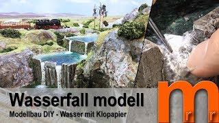 Wasserfall für Dioramen und Modelleisenbahn