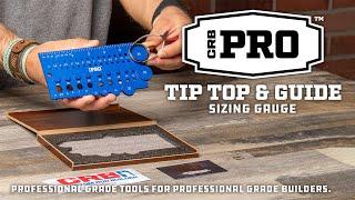 CRB PRO Tip Top & Guide Sizing Gauge for Building Custom Fishing Rods | Mud Hole Product Showcase