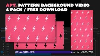 APT. Music Video ️Flash Pattern️ Animation Background Template - No Copyright, Free Download File