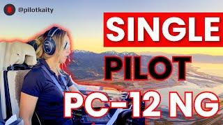 Pilatus PC-12 NG | Single Pilot | BOI-SLC | Aviation Photography | Air Traffic Control radio calls