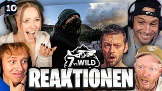 GESCHMUGGELT?!  ALLE Reaktionen der Teilnehmer auf Folge 10 (7 vs. Wild - Crashed)