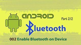 002 : Enable Bluetooth on Device 2/2 : Android studio bluetooth communication