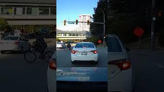 He just doesn't care about living....sent in by Drake #dashcam #cycling #cyclist