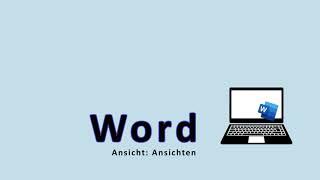 Word Ansichten verschiedene Ansichten