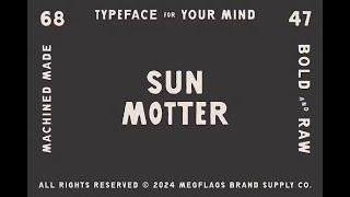Sun Motter | Make Your Designs Pop with Bold Typography and Retro Flair