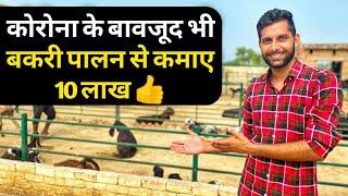 कोरोना के बावजूद भी बकरी पालन से कमाये 10 लाख| Sr Commercial Goat farm Haryana India