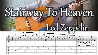 Stairway To Heaven / Led Zeppelin - Fingerstyle Guitar | TAB