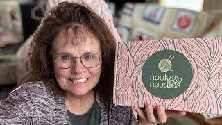 Joyful Home Presents a subscription unboxing for the crocheting box Hooks & Needles.  #crocheting