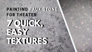 Basic Faux Stone Textures - Scenic Art