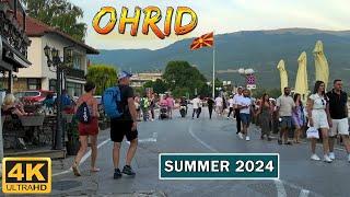 OHRID 2024 - Summer WALK TOUR *Macedonia Travel Guide* 【4K】 ‍️ ОХРИД, Македонија (Лето 2024) 