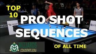 TOP 10 BEST Pro Pool SHOT SEQUENCES of All Time