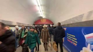 A timelapse walking from Uručča district to downtown of Minsk.