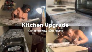 DIY Rental Kitchen Makeover | Affordable upgrade