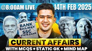 14TH FEBRUARY 2025 | DAILY CURRENT AFFAIRS | SSC, ALL BANK & INSURANCE EXAM | KUSH SIR | YES OFFICER