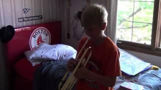 Cole Plays the trumpet