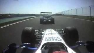 F1 2006 Turkey - Kubica onboard overtaking and max revs