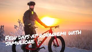 Samulione at Rovaniemi winter fat bike trails