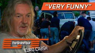 May's Crosley Convertible Is Mysteriously Parked In A Restaurant  | The Grand Tour: Eurocrash