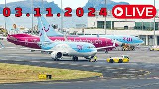 LIVE ACTION From Madeira Island Airport 03.11.2024